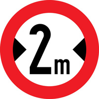 عبور با عرض بیش از 2 متر ممنوع